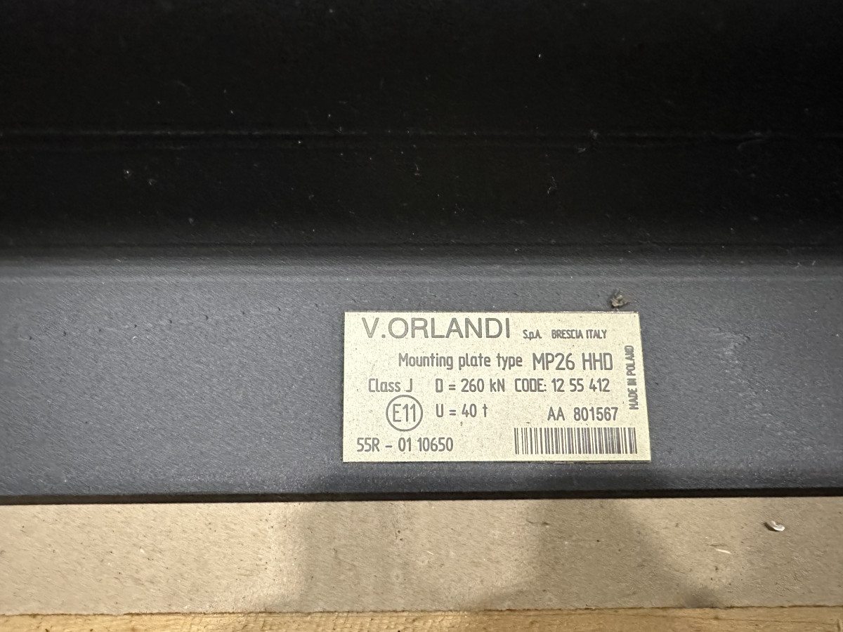 МОНТАЖНАЯ ПЛИТА MP26 HHD, ВЫСОТА 100MM, 40 Т, 960*665*100, NEO, 54901, MERCEDES (1255412)