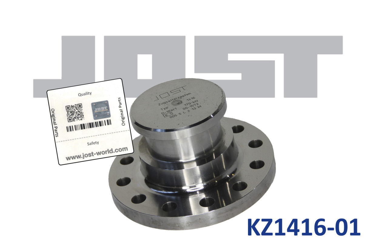 Шкворень 3,5 дюйма KZ 1416-01 диаметр фланца 200 мм, 12 отверстий М16