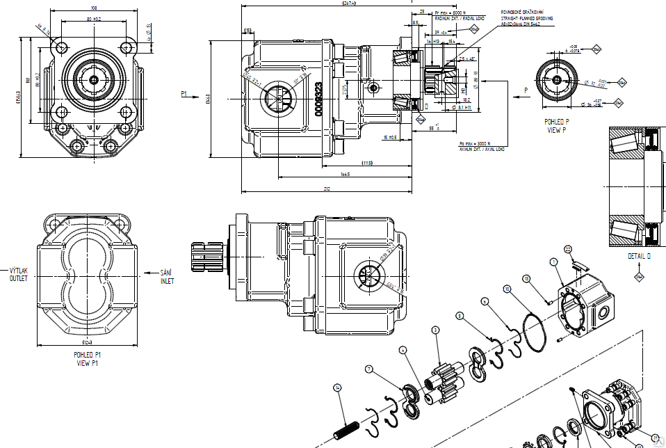 Насос шестеренный NPH-61 ISO SX