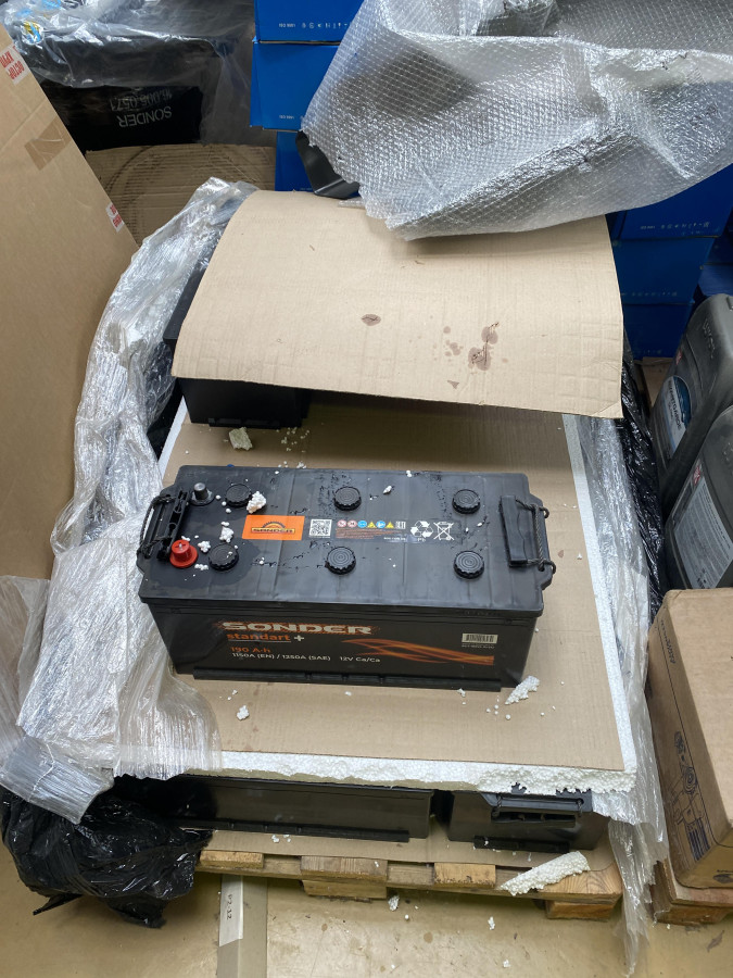 Аккумулятор 190Ah 1150А + справа 510x218x225 D5 (борт)